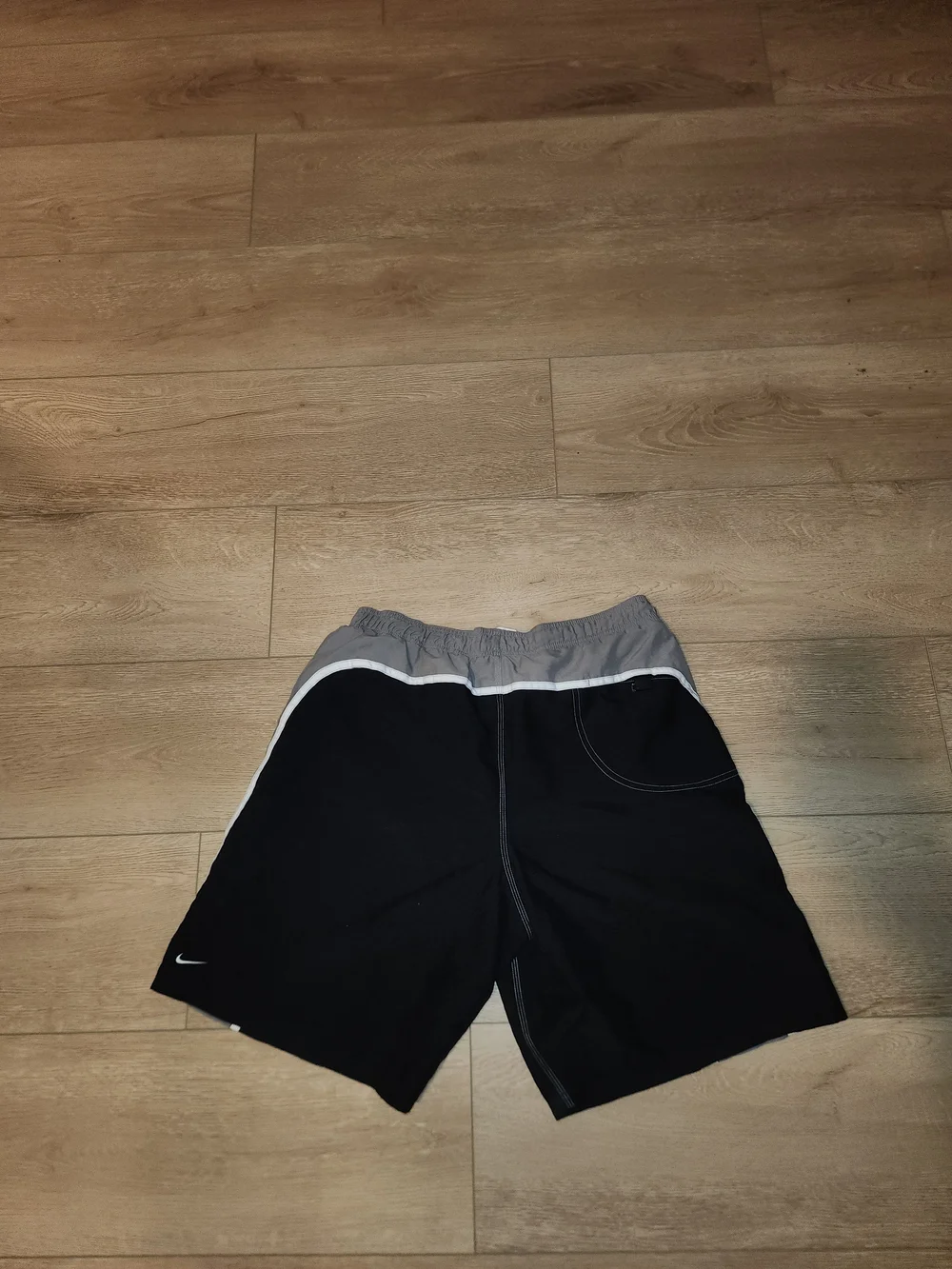 Vintage Y2K Nike Black Sportswear Nylon Men's Size XL Swim Shorts Good Condition